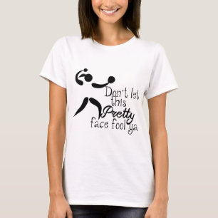 Camiseta Bonito rosto de Sofball dizendo