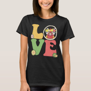 Camiseta Bonito Sinal de Paz de Frango Amor 60 e 70 Groovy