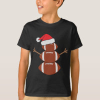 Bonito Snowman Futebol Rugby Engraçado Natal