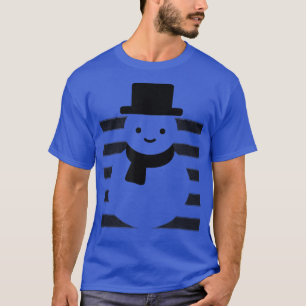 Camiseta Bonito Snowman, Homem de Neve, Inverno, Kawaii, Na