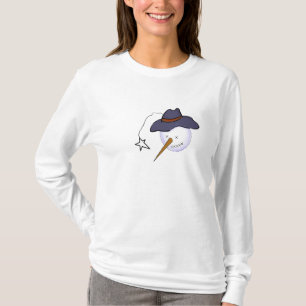 Camiseta Bonito Snowman Primitivo de Natal