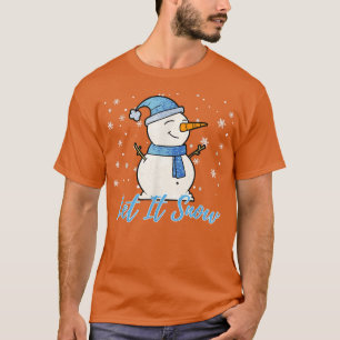 Camiseta Bonito Snowman Que Neve Feriado De Natal