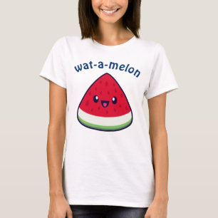 Camiseta Bonito Sorriso Kawaii Watermelon