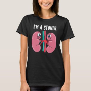 Camiseta Bonito. Sou um Stoner Engraçado... Rim Engraçado..