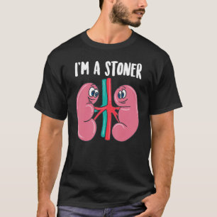 Camiseta Bonito. Sou um Stoner Engraçado... Rim Engraçado..