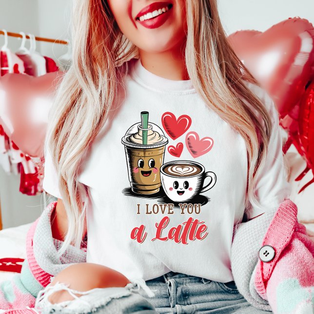 Camiseta Bonito, te amo um café latino (Criador carregado)