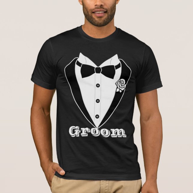 Camiseta Bonito terno de homem personalizado (Frente)