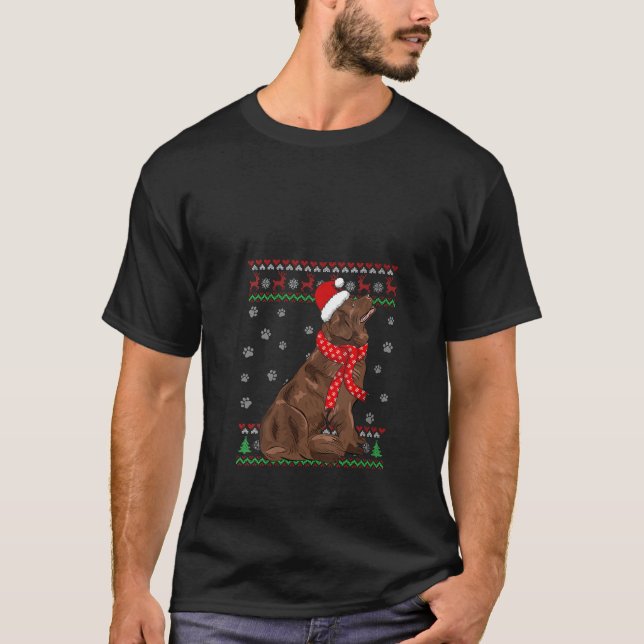 Camiseta Bonito Terra Nova Feia Natal Doce Santa Hat (Frente)