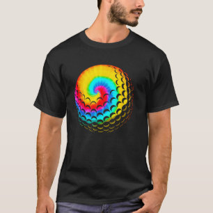Camiseta Bonito Tie Dye Golf Gift Men Mulheres Engraçado Ra