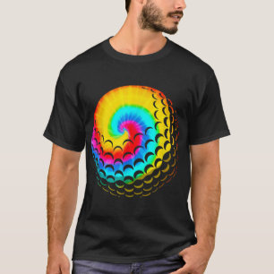 Camiseta Bonito Tie Dye Golf Gift Men Mulheres Engraçado Ra
