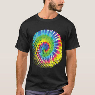 Camiseta Bonito Tie Dye Golf Gift Men Mulheres Engraçado Ra