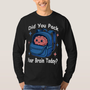 Camiseta Bonito trocadilho “Você Embala Seu Cérebro Hoje?”