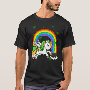 Camiseta Bonito Unicórnio Costume Irlandês T Matando Rua