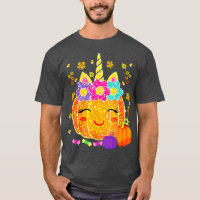 Bonito Unicórnio Pumpkin Halloween Graças Engraçad