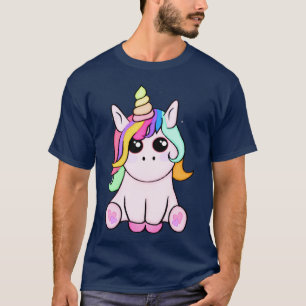 Camiseta Bonito Unicórnio Rosa