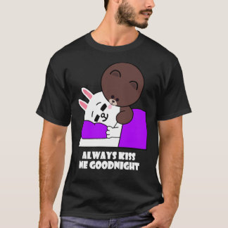 Camiseta Bonito Urso Castanho Cony Coelho Coelho Boa Noite 