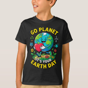 Camiseta Bonito vá planeta terra dia do coração 2026 nature