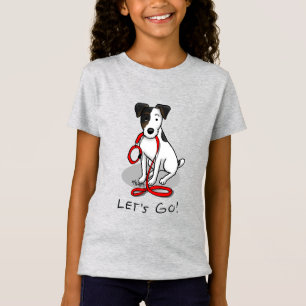 Camiseta Bonito Vamos Lá! Jack Russell Terrier (tri-colorid