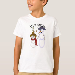 Camiseta Bonito vaqueiro de Natal Snowman
