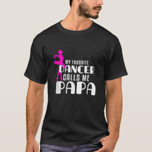Camiseta Bonito Vovô Dança Divertido Meu Dançarino Favorito