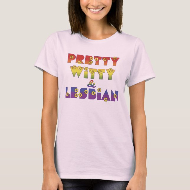 Camiseta Bonito Witty Lesbian (Frente)