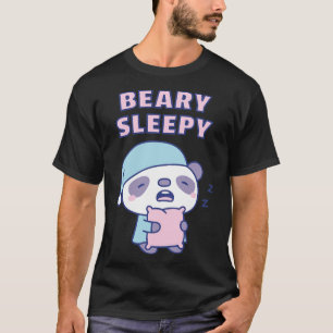 Camiseta Bonito Yawning Panda Beary Sleepy Pun