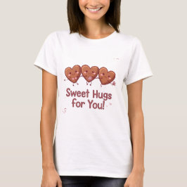 Camiseta Bonitos abraços para você - Camisa-T do dia do Nam