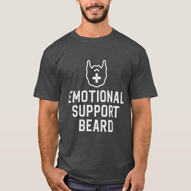 Camiseta Bonitos Homens Apoiando Emocional Oferta de Piada  (Frente)