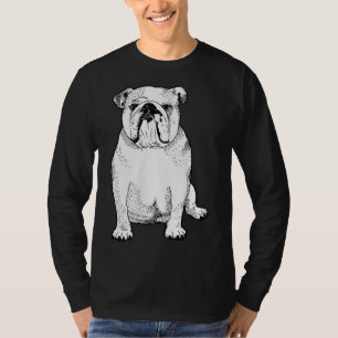 Camiseta Bonitos presentes em Bulldog Inglês para o Posto e