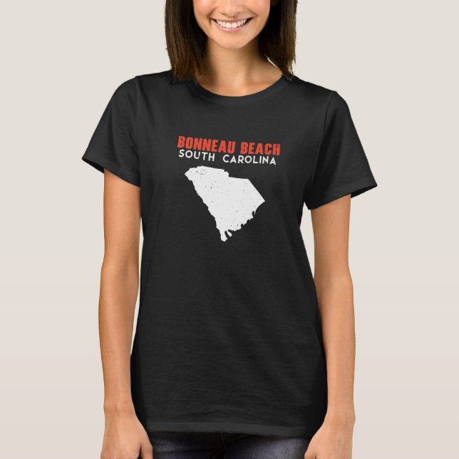 Camiseta Bonneau Beach South Carolina USA State America Tra (Frente)