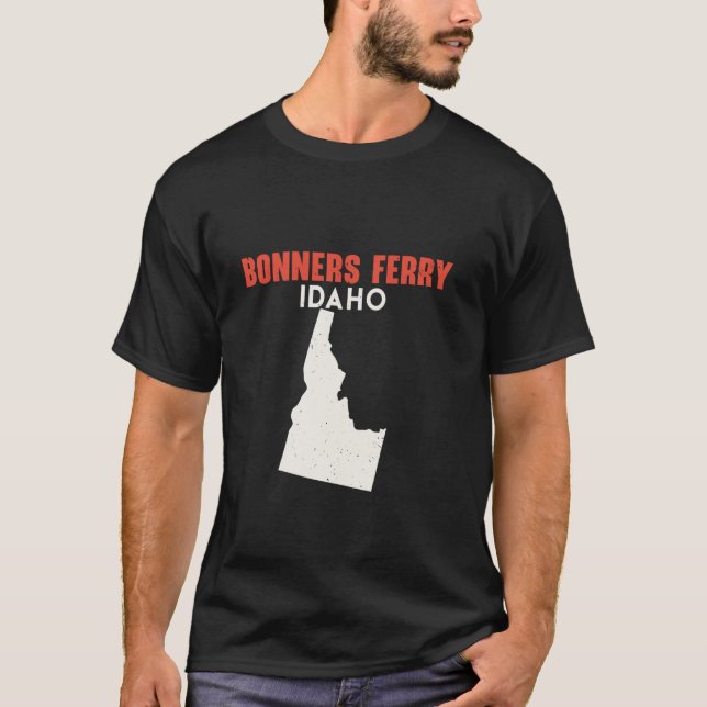 Camiseta Bonners Ferry Idaho EUA State America Viagem Idaho (Frente)