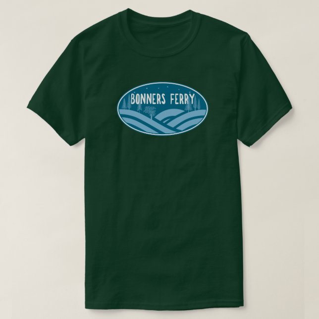 Camiseta Bonners Ferry Idaho Outdoor (Frente do Design)