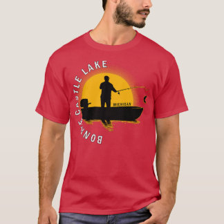 Camiseta Bonnie Castle Lake Fish Michigan Sunrise