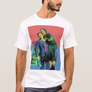 Camiseta Bonnie e Clyde Pop Art