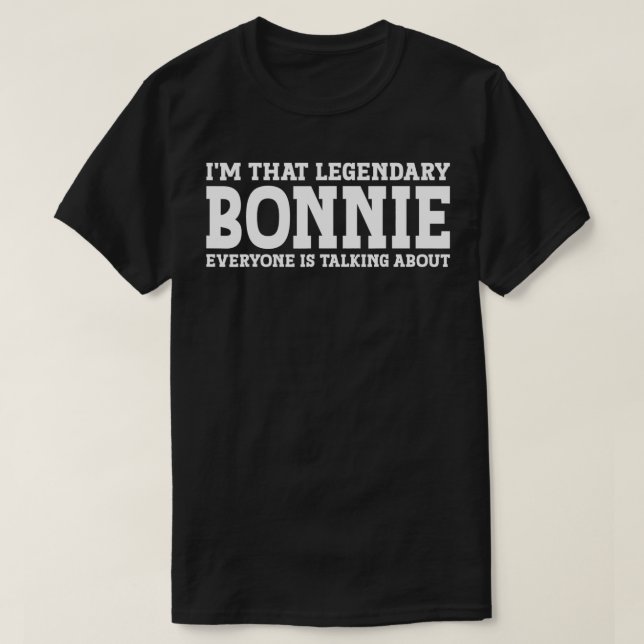 Camiseta Bonnie Personal Name Women Girl Funny Bonnie (Frente do Design)