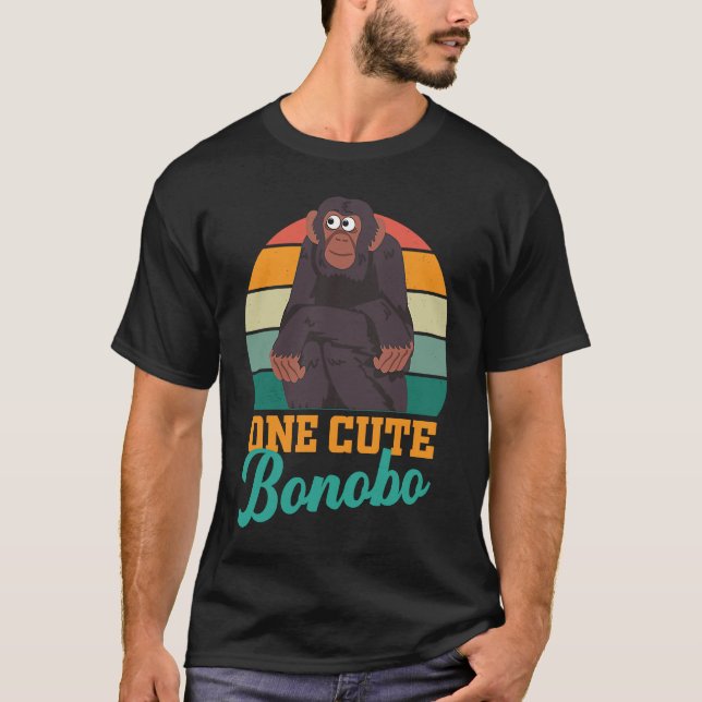 Camiseta Bonobo chimpanzee chimps World Bonobo Day  men wom (Frente)