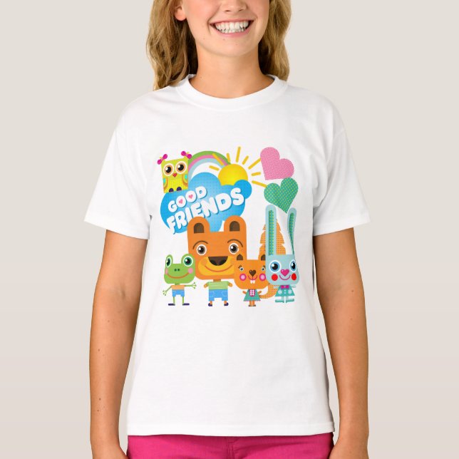 Camiseta Bons amigos dos animais (Frente)