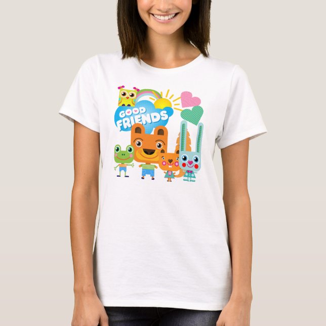 Camiseta Bons amigos dos animais (Frente)