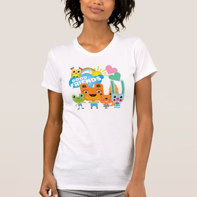 Camiseta Bons amigos dos animais (Frente)