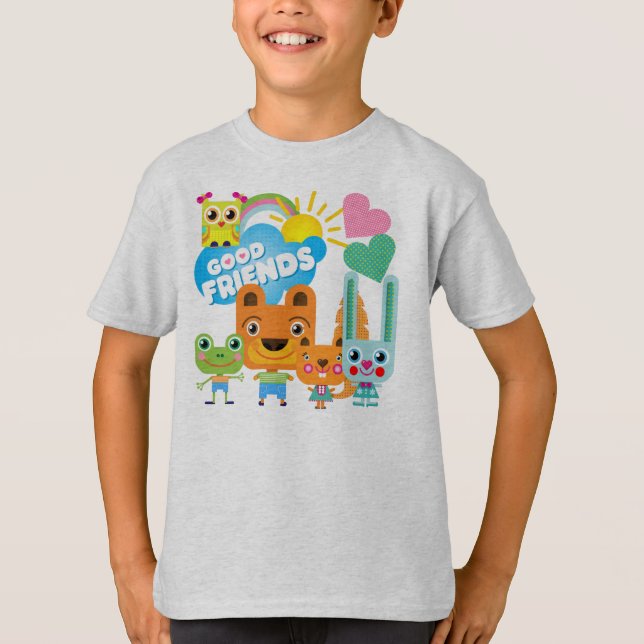 Camiseta Bons amigos dos animais (Frente)