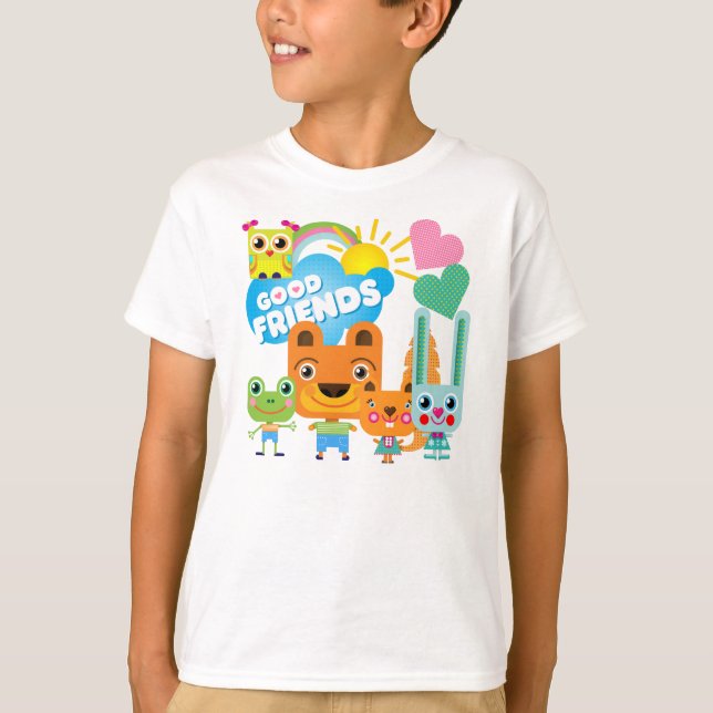 Camiseta Bons amigos dos animais (Frente)