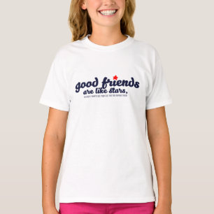 Camiseta Bons amigos são como estrelas