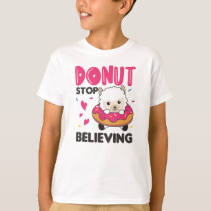 Camiseta Bons Animais Engraçados Em Alpaca, De Cor Rosa Ro
