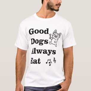 Camiseta Bons Cães Sempre Comem Teoria Musical GDAE