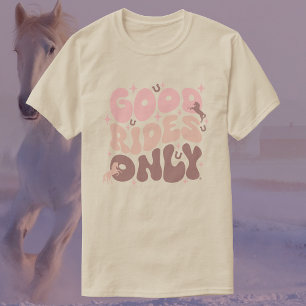 Camiseta Bons Carros Apenas   Groovy Retro Cavalo Rosa