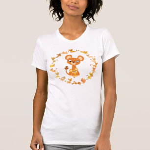 Camiseta Bons desenhos animados Lionesses Mandala Mulheres