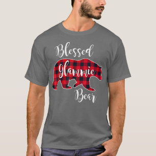 Camiseta Bons Glammie Urso Vermelho Buffalo - Xadrez Grande