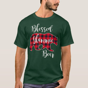 Camiseta Bons Glammie Urso Vermelho Buffalo - Xadrez Grande