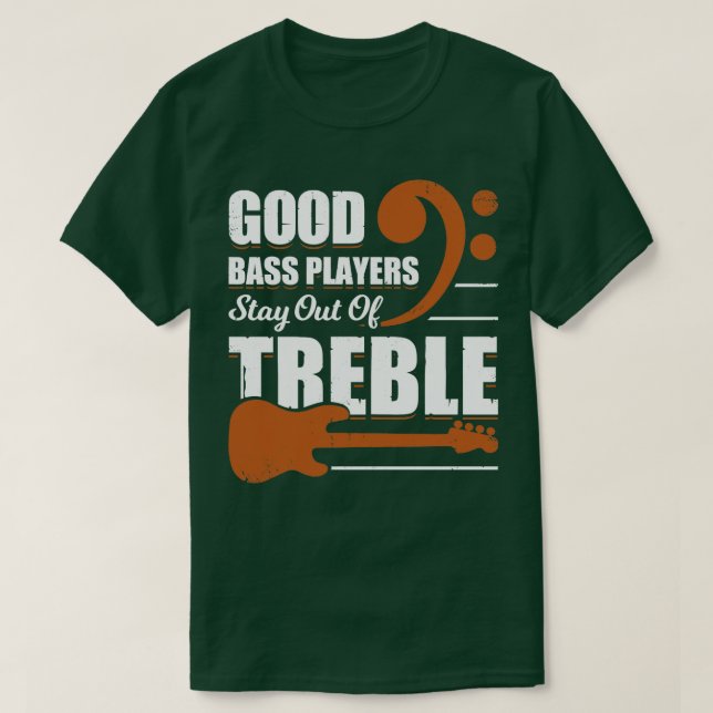 Camiseta Bons Jogadores De Bass Ficam Fora De Trânsito (Frente do Design)