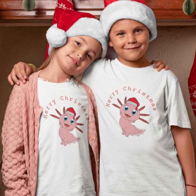 Camiseta Bons Papais noeis Axolotl Feliz Natal (Criador carregado)